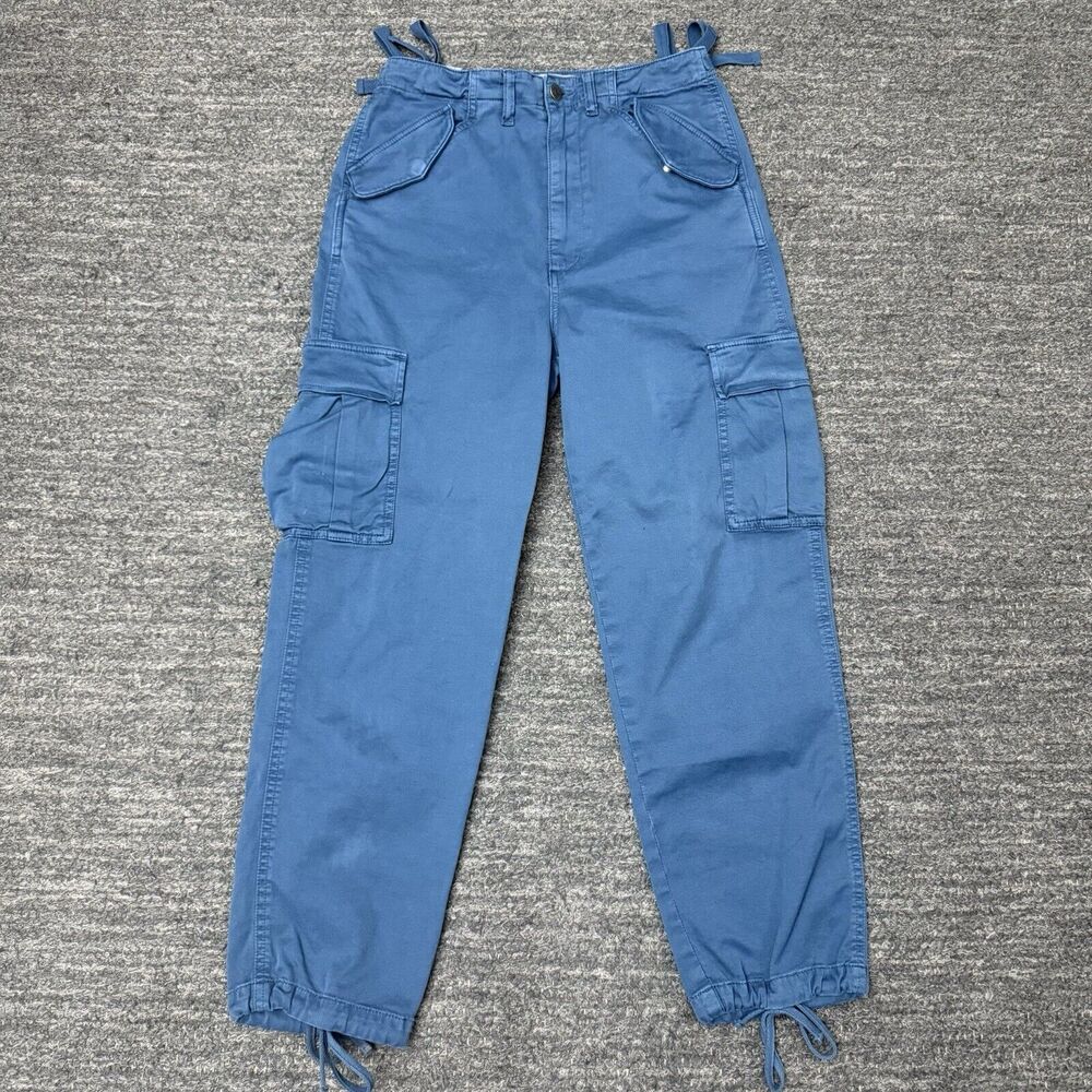 Stylish Blue Cargo Pants for Women